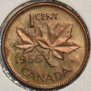 Canada 1955 Cent BU 903600 combine shipping