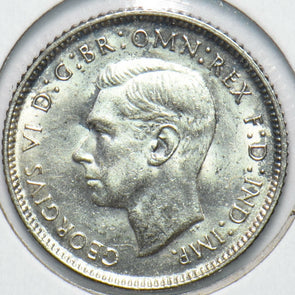 Australia 1943 6 Pence Kangaroo animal Ostrich Georgivs VI 902056 combine shippi