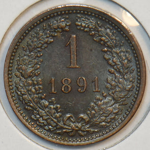 Austria 1891 Kreuzer Eagle animal 195656 combine shipping