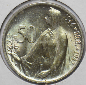 Czechoslovakia 1947 50 Korun Lion animal 294539 combine shipping