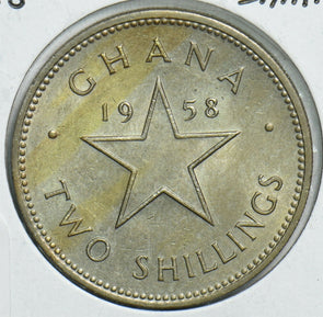 Ghana 1958 2 Shillings 0 240927 combine shipping