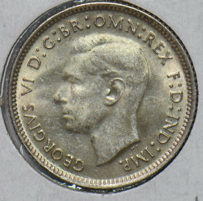 Australia 1942 6 Pence Kangaroo animal Ostrich Georgivs VI 293071 combine shippi