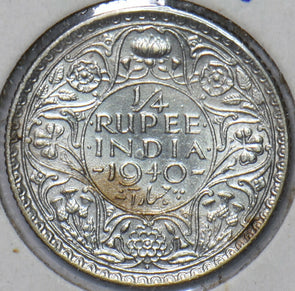 British India 1940 1/4 Rupee 194493 combine shipping