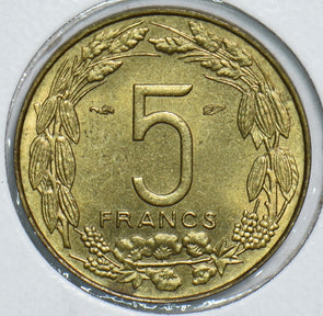 French Colonies 1958 5 Francs Cameroon Gazelle 198807 combine shipping