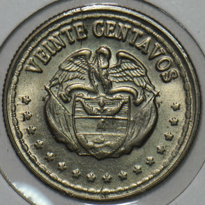 Colombia 1959 20 Centavos Eagle animal 196015 combine shipping