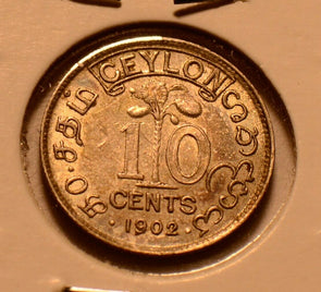 C0047 Ceylon 1902  10 Cents   combine shipping