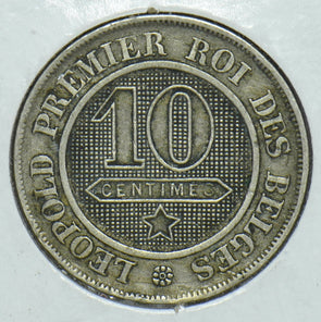 Belgium 1864 10 Centimes Lion animal 291845 combine shipping