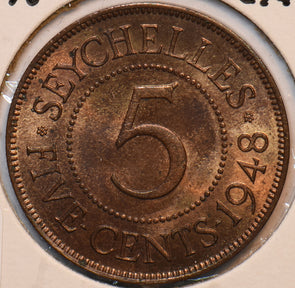 Seychelles 1948 5 Cents 193362 combine shipping