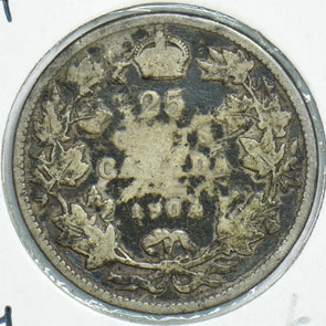 Canada 1904 25 Cents Key date 197972 combine shipping