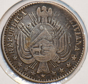 Bolivia 1864 1/5 Boliviano Eagle animal 295924 combine shipping