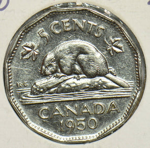 Canada 1950 5 Cents Beaveranimal 904357 combine shipping