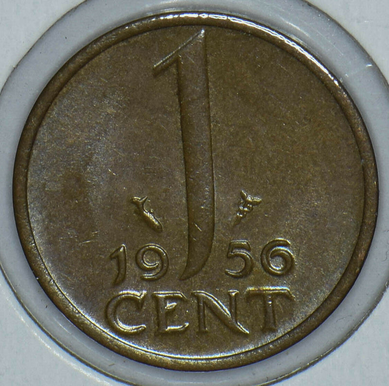 Netherlands 1956 Cent 150453 combine shipping