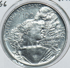 Vatican 1966 100 Lire 241060 combine shipping