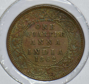 British India 1862 1/4 Anna 190750 combine shipping