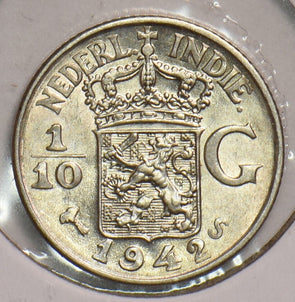 Netherlands East Indies 1942 S 1/10 Gulden 199235 combine shipping