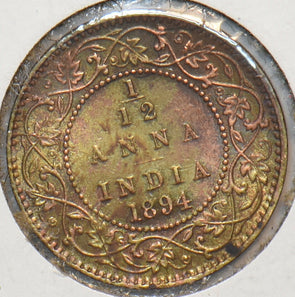 India British 1894 1/12 Anna 295124 combine shipping