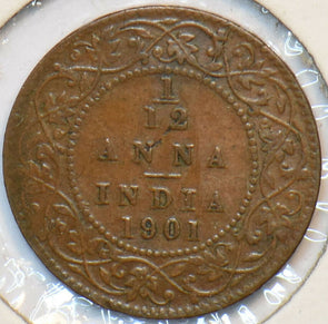 British India 1901 1/12 Anna 151530 combine shipping