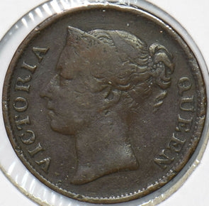 Straits Settlements 1862 1/2 Cents  291076 combine shipping