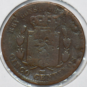 Spain 1877 5 Centimos 902692 combine shipping
