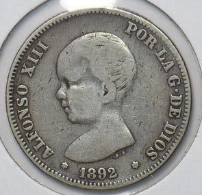 Spain 1862 2 Pesetas Lion animal 294521 combine shipping