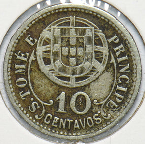 Portugal 1929 St Thomas Island 10 Centavos 192520 combine shipping