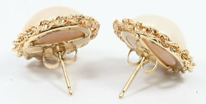 Mabe Pearl 14K Gold Earrings EG0008