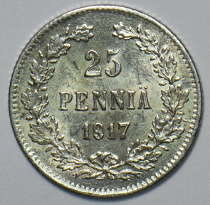 Finland 1917 25 Pennia Eagle animal 294570 combine shipping
