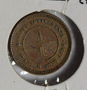 Straits Settlements 1899 1/4 Cent  S0251 combine shipping
