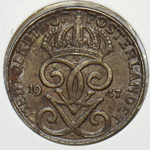 Sweden 1947 2 Ore 240453 combine shipping