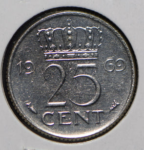 Netherlands 1969 25 Cents  900241 combine shipping