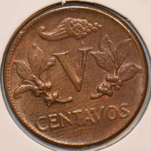 Colombia 1960 5 Centavos 196158 combine shipping