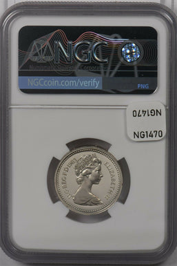 Great Britain 1983 Pound silver NGC Proof 69UC Piefort Royal Arms NG1470 combine