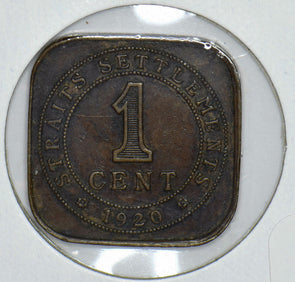 Straits Settlements 1920 George V Cent 291111 combine shipping
