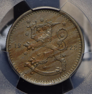 Finland 1922 Markka PCGS MS63 PC0487 combine shipping