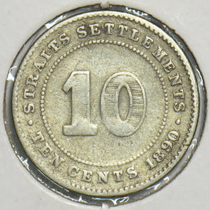 Straits Settlements 1890 10 Cents 197526 combine shipping