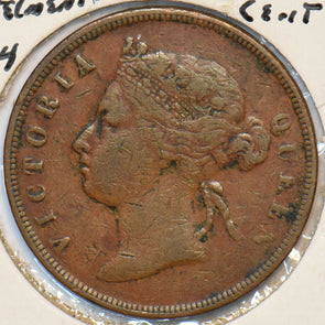 Straits Settlements 1874 Cent 295199 combine shipping