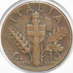 Italy 1939 10 Centesimi Vittorio Emanvele II 292988 combine shipping