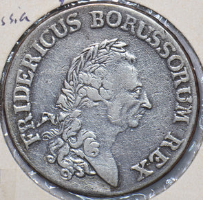 German States 1786 1 Reichsthaler Eagle animal Kingdom of Prussia GE0143 combine