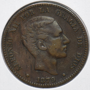 Spain 1879 10 Centimos 902488 combine shipping