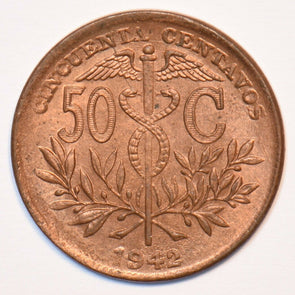Bolivia 1942 50 Centavos 295608 combine shipping