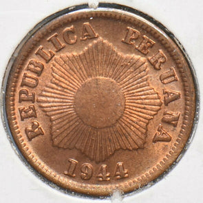 Peru 1944 Centavo BU 295778 combine shipping