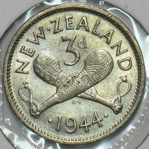 New Zealand 1944 3 Pence 297670 combine shipping