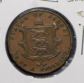 Jersey 1841 1/26 Shilling Lion animal  291649 combine shipping