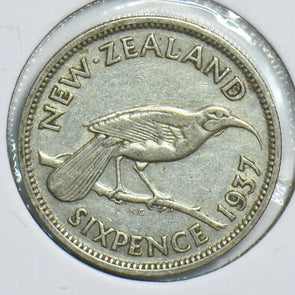 New Zealand 1937 6 Pence Bird animal 197957 combine shipping