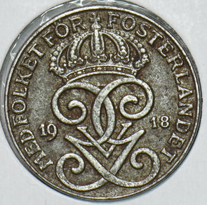 Sweden 1918 2 Ore 197080 combine shipping