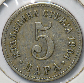 Serbia 1904 A 5 Para Eagle animal 192783 combine shipping