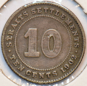 Straits Settlements 1902 10 Cents 902374 combine shipping