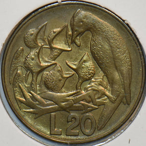 San Marino 1975 20 Lire Bird feeding its nestlings FAO 297455 combine shipping