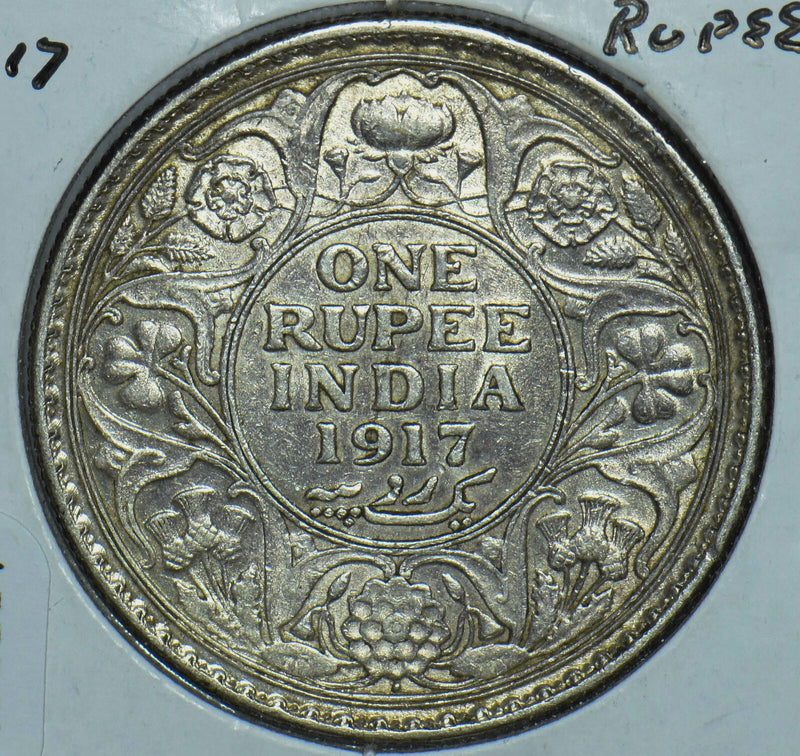 British India 1917 Rupee 190801 combine shipping