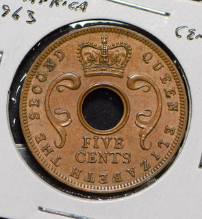 East Africa 1963 5 Cents  900913 combine shipping